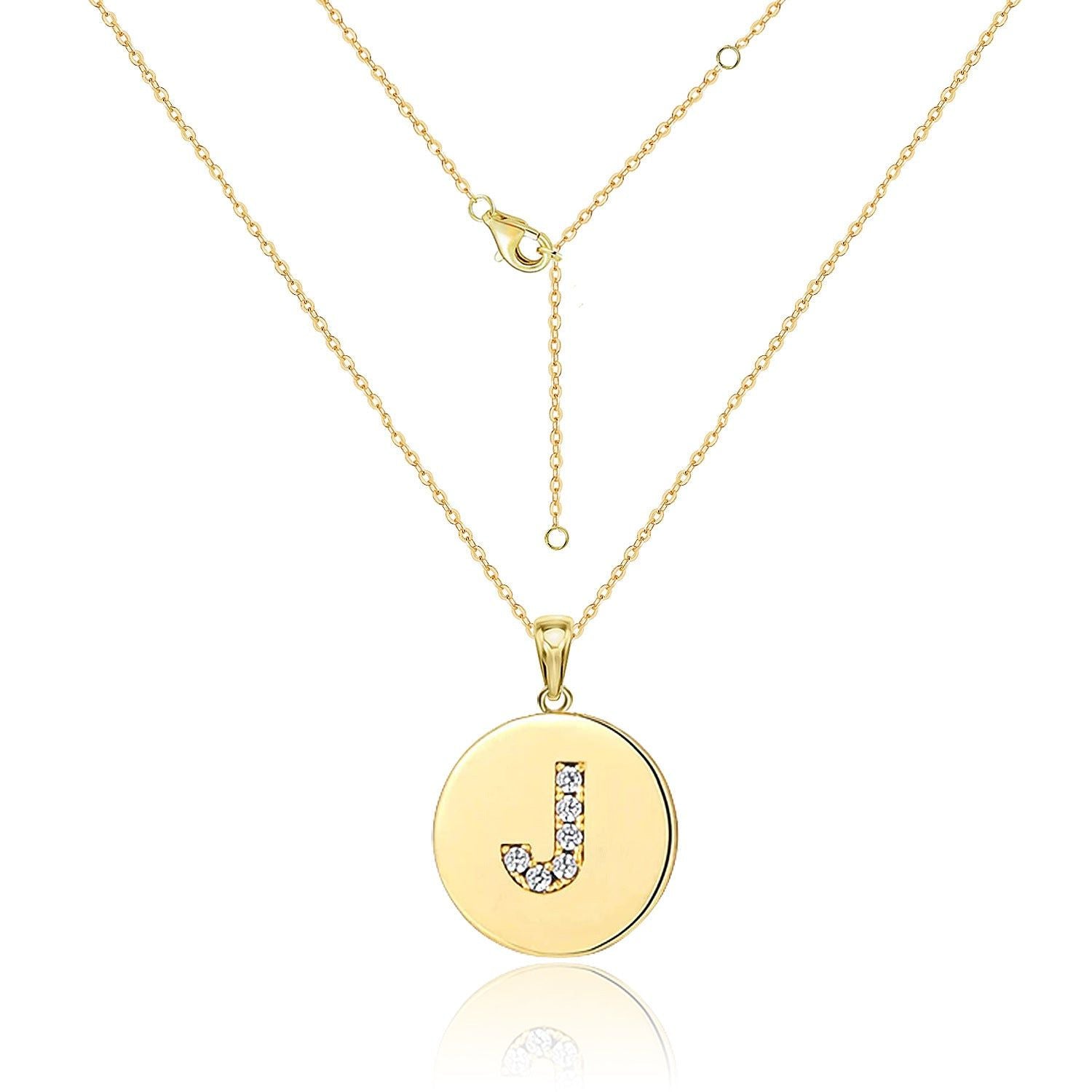 Your Letter - Meléche - Necklaces -  Your Letter Gold Zircon Necklace | Meléche