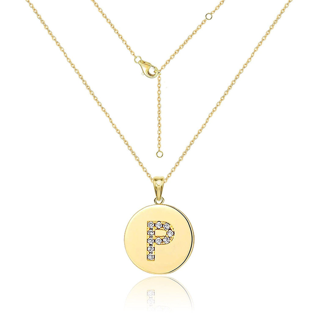 Your Letter - Meléche - Necklaces -  Your Letter Gold Zircon Necklace | Meléche