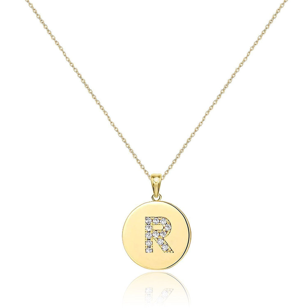 Your Letter - Meléche - Necklaces -  Your Letter Gold Zircon Necklace | Meléche