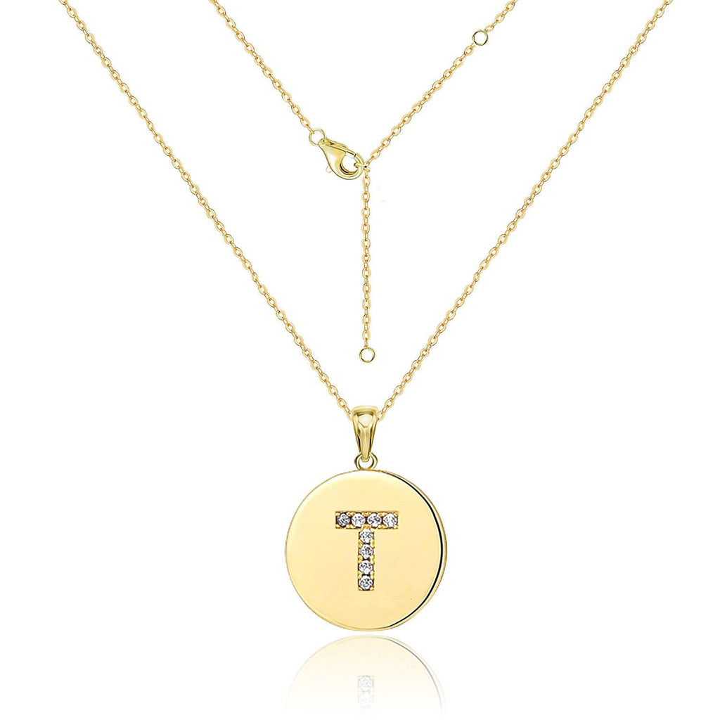 Your Letter - Meléche - Necklaces -  Your Letter Gold Zircon Necklace | Meléche