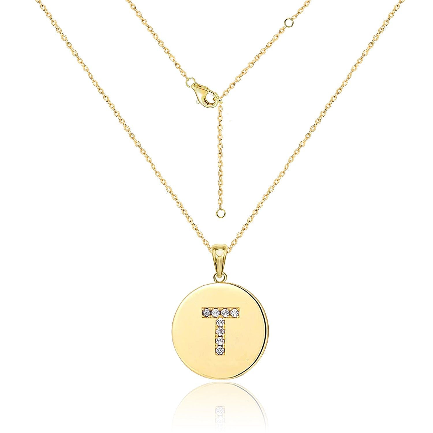 Your Letter - Meléche - Necklaces -  Your Letter Gold Zircon Necklace | Meléche