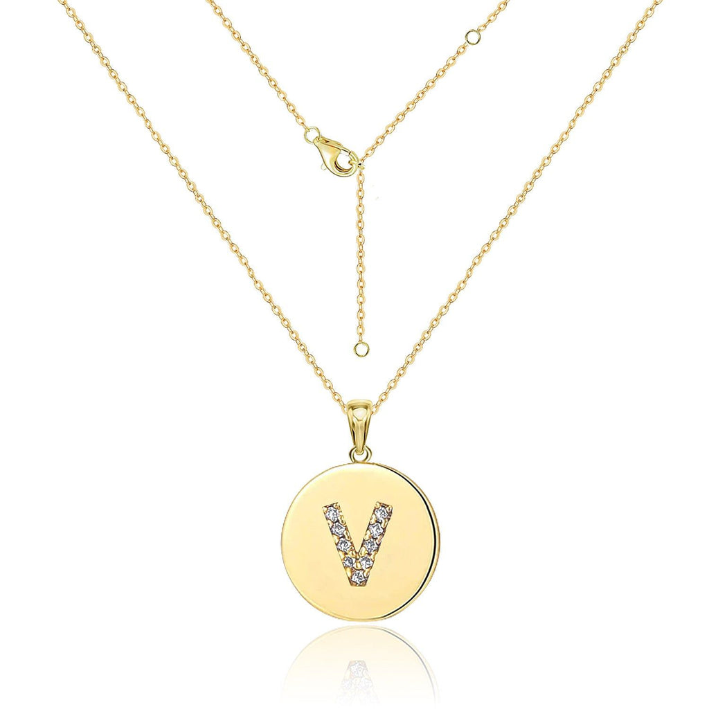 Your Letter - Meléche - Necklaces -  Your Letter Gold Zircon Necklace | Meléche