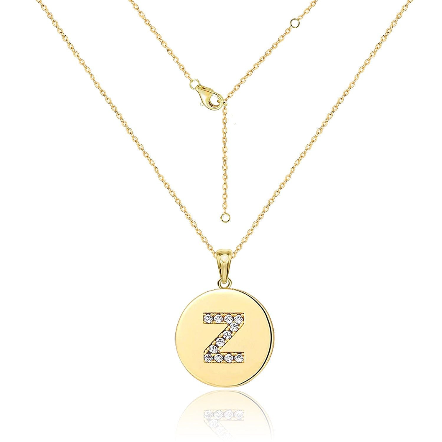 Your Letter - Meléche - Necklaces -  Your Letter Gold Zircon Necklace | Meléche