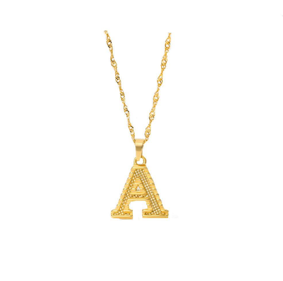 Your letter - Meléche - Necklaces -  Your Letter Gold Necklace | Meléche USA