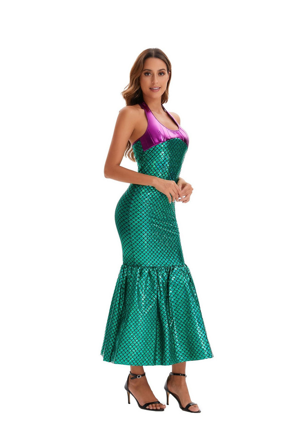 Halloween Costume Mermaid Princess Long Dress